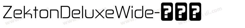 ZektonDeluxeWide字体转换