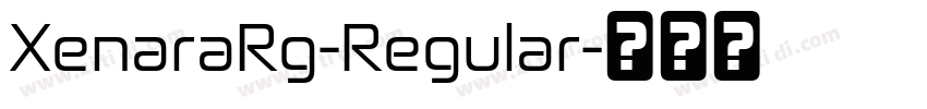 XenaraRg-Regular字体转换