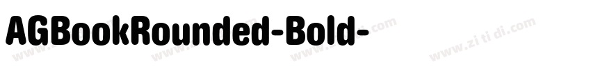 AGBookRounded-Bold字体转换