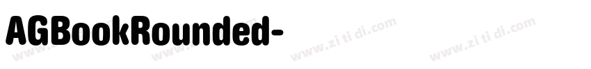 AGBookRounded字体转换