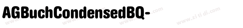 AGBuchCondensedBQ字体转换