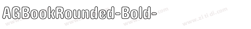 AGBookRounded-Bold字体转换
