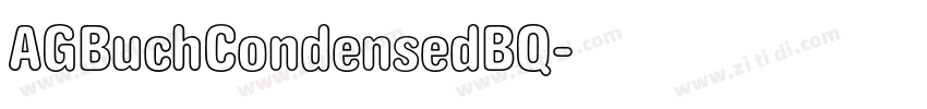 AGBuchCondensedBQ字体转换