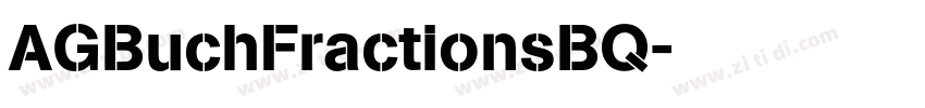 AGBuchFractionsBQ字体转换