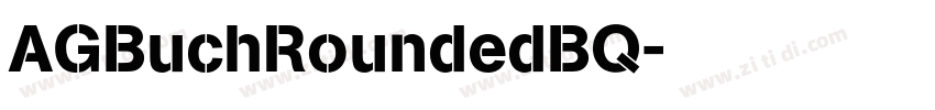 AGBuchRoundedBQ字体转换