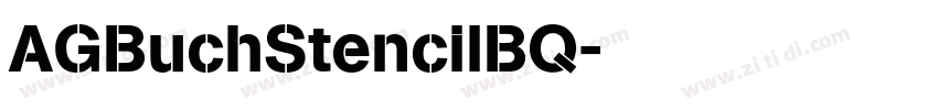 AGBuchStencilBQ字体转换