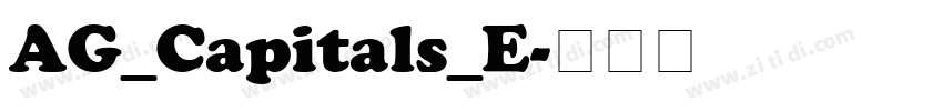 AG_Capitals_E字体转换