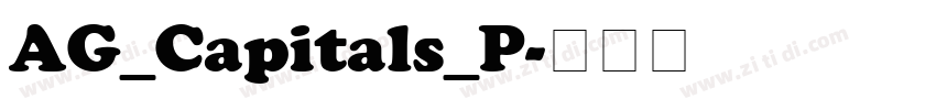 AG_Capitals_P字体转换