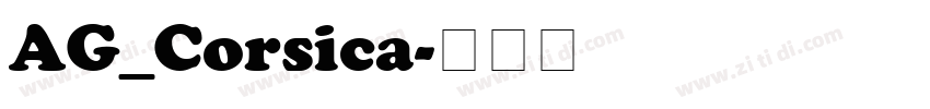 AG_Corsica字体转换
