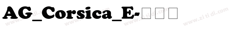AG_Corsica_E字体转换