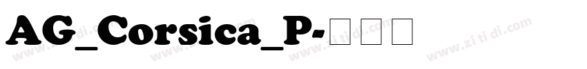 AG_Corsica_P字体转换