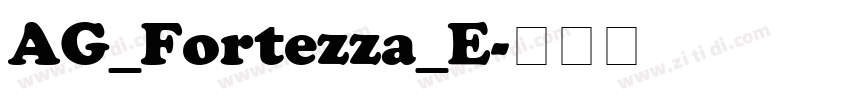 AG_Fortezza_E字体转换