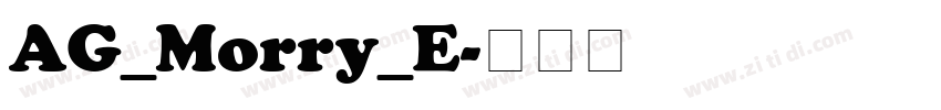 AG_Morry_E字体转换