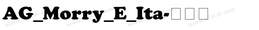AG_Morry_E_Ita字体转换