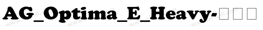 AG_Optima_E_Heavy字体转换