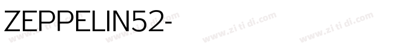 ZEPPELIN52字体转换