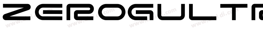 ZeroGUltraWideRegula字体转换