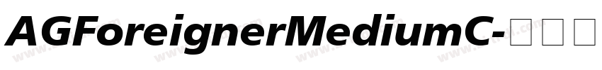 AGForeignerMediumC字体转换