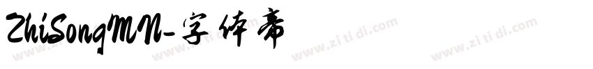 ZhiSongMN字体转换
