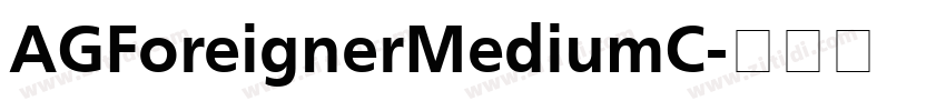 AGForeignerMediumC字体转换