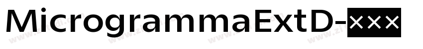 MicrogrammaExtD字体转换