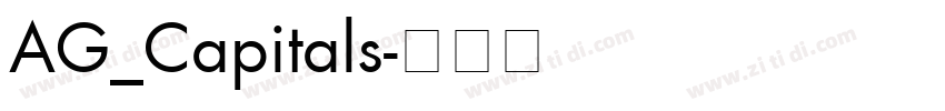 AG_Capitals字体转换