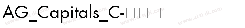 AG_Capitals_C字体转换