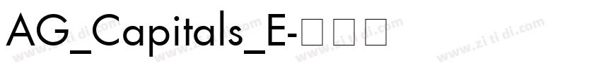 AG_Capitals_E字体转换