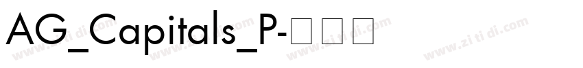 AG_Capitals_P字体转换