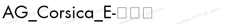 AG_Corsica_E字体转换