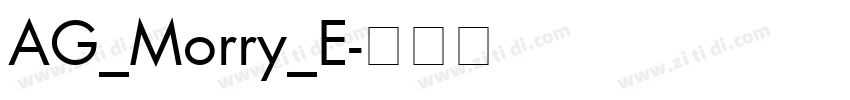 AG_Morry_E字体转换
