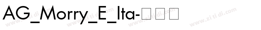 AG_Morry_E_Ita字体转换