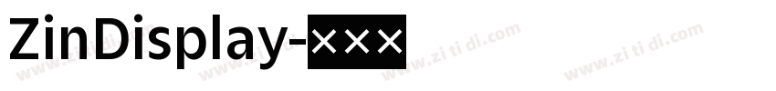 ZinDisplay字体转换
