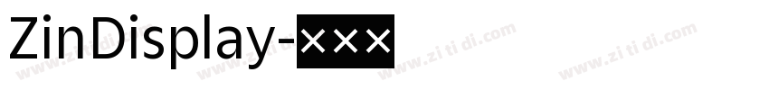 ZinDisplay字体转换