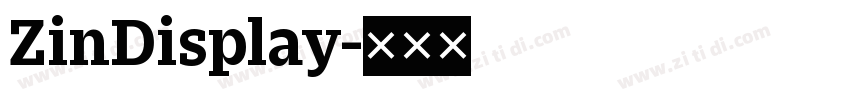 ZinDisplay字体转换
