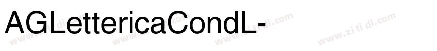 AGLettericaCondL字体转换