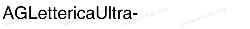 AGLettericaUltra字体转换