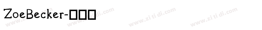 ZoeBecker字体转换
