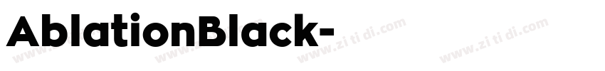 AblationBlack字体转换