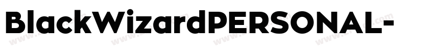 BlackWizardPERSONAL字体转换