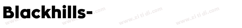 Blackhills字体转换