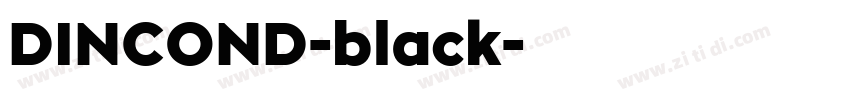 DINCOND-black字体转换