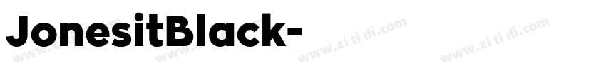 JonesitBlack字体转换