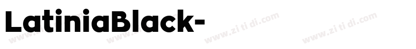 LatiniaBlack字体转换