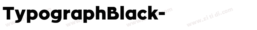 TypographBlack字体转换 TypographBlack字体转换