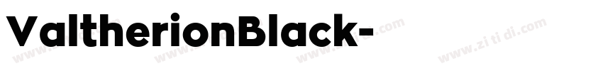 ValtherionBlack字体转换