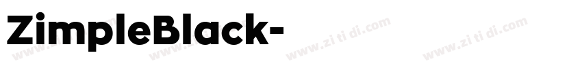 ZimpleBlack字体转换