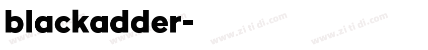 blackadder字体转换