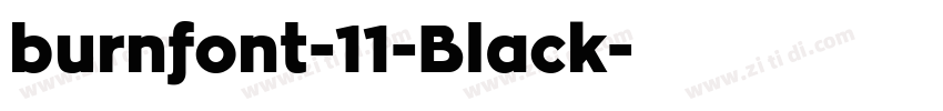 burnfont-11-Black字体转换