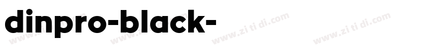 dinpro-black字体转换